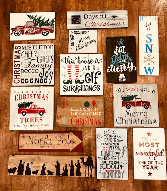 2021 HOLIDAY WOODSIGNS